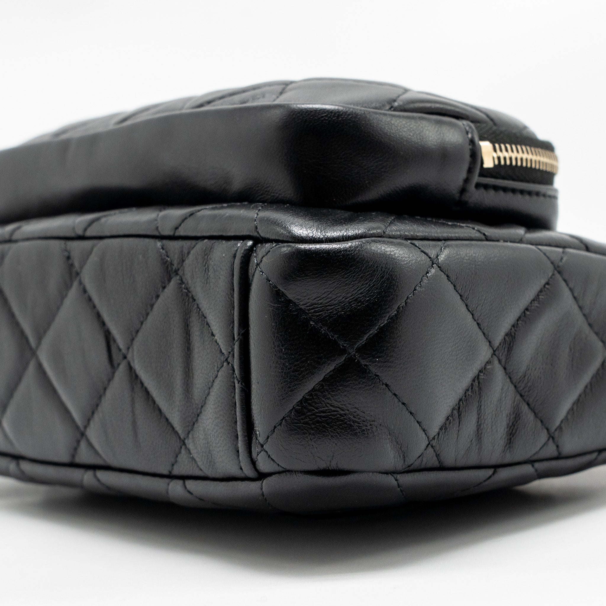 CHANEL 25C CAMERA BAG LAMBSKIN BLACK LGHW (MICROCHIP)