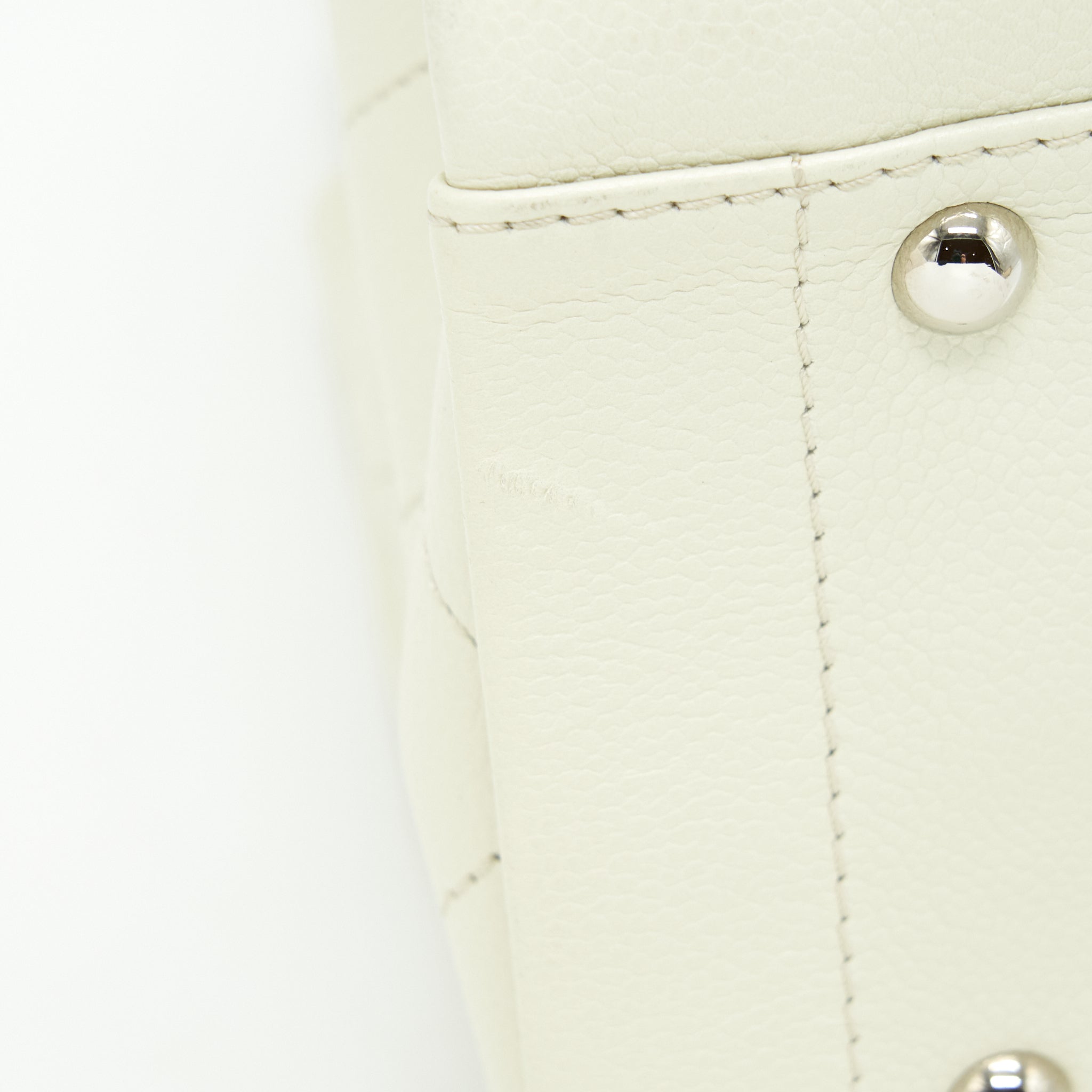 CHANEL LARGE SHOPPING TOTE BAG CAVIAR IVORY SHW