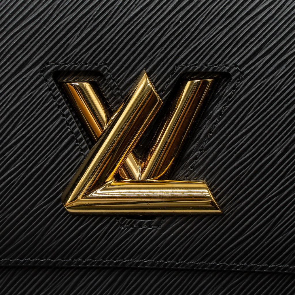 LOUIS VUITTON TWIST MM EPI BLACK GHW