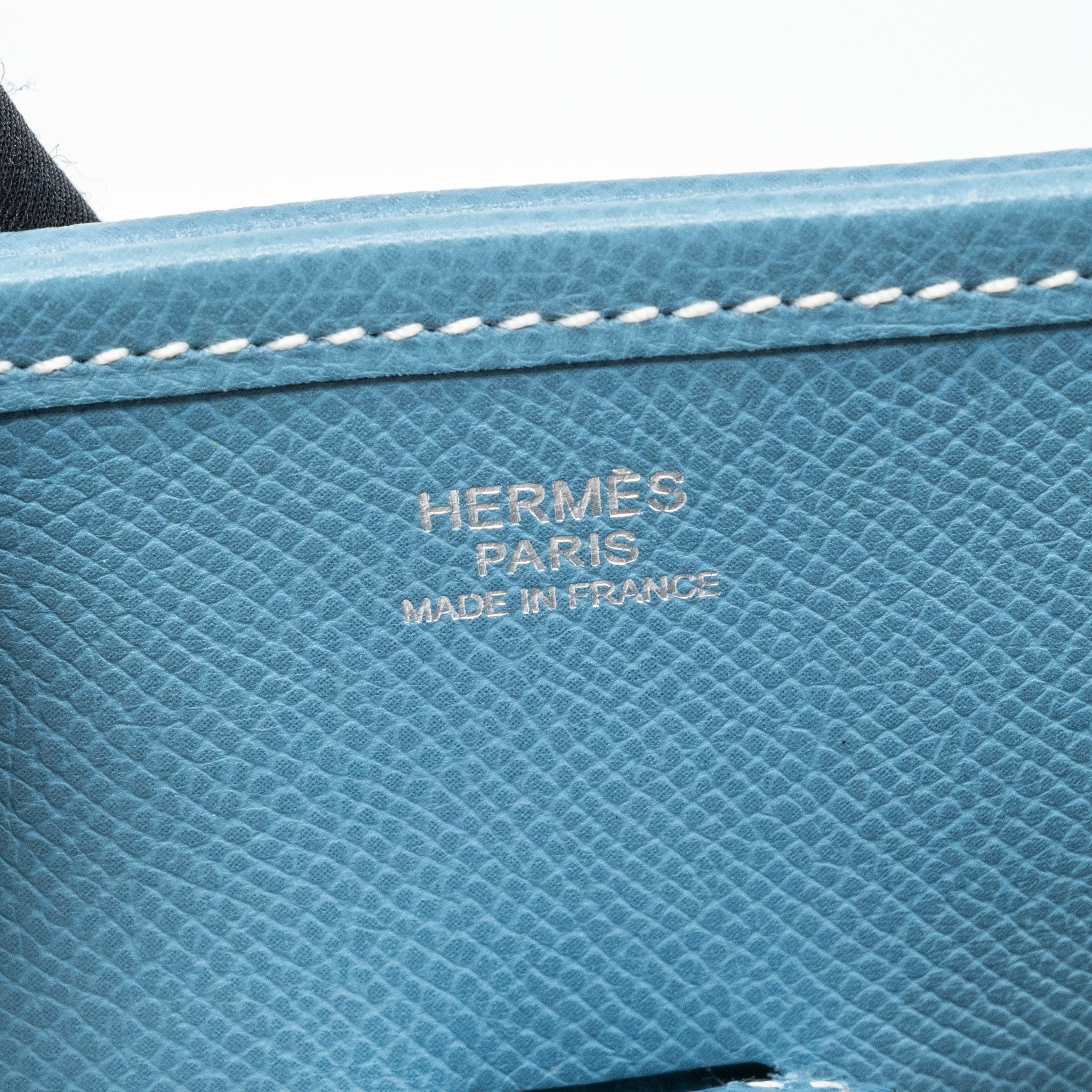 HERMES EVELYN 33 EPSOM BLUE JEANS SHW