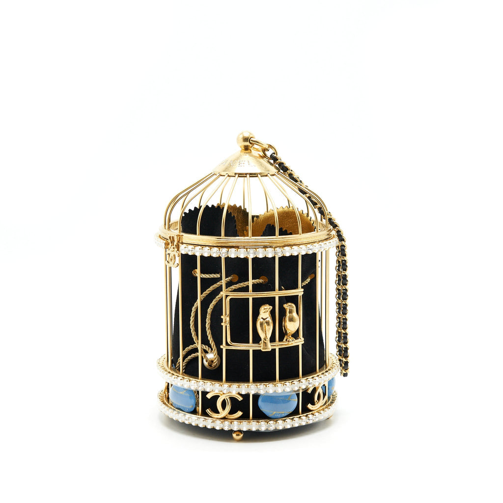 CHANEL BIRD CAGE BAG RUNWAY EVENING BAG