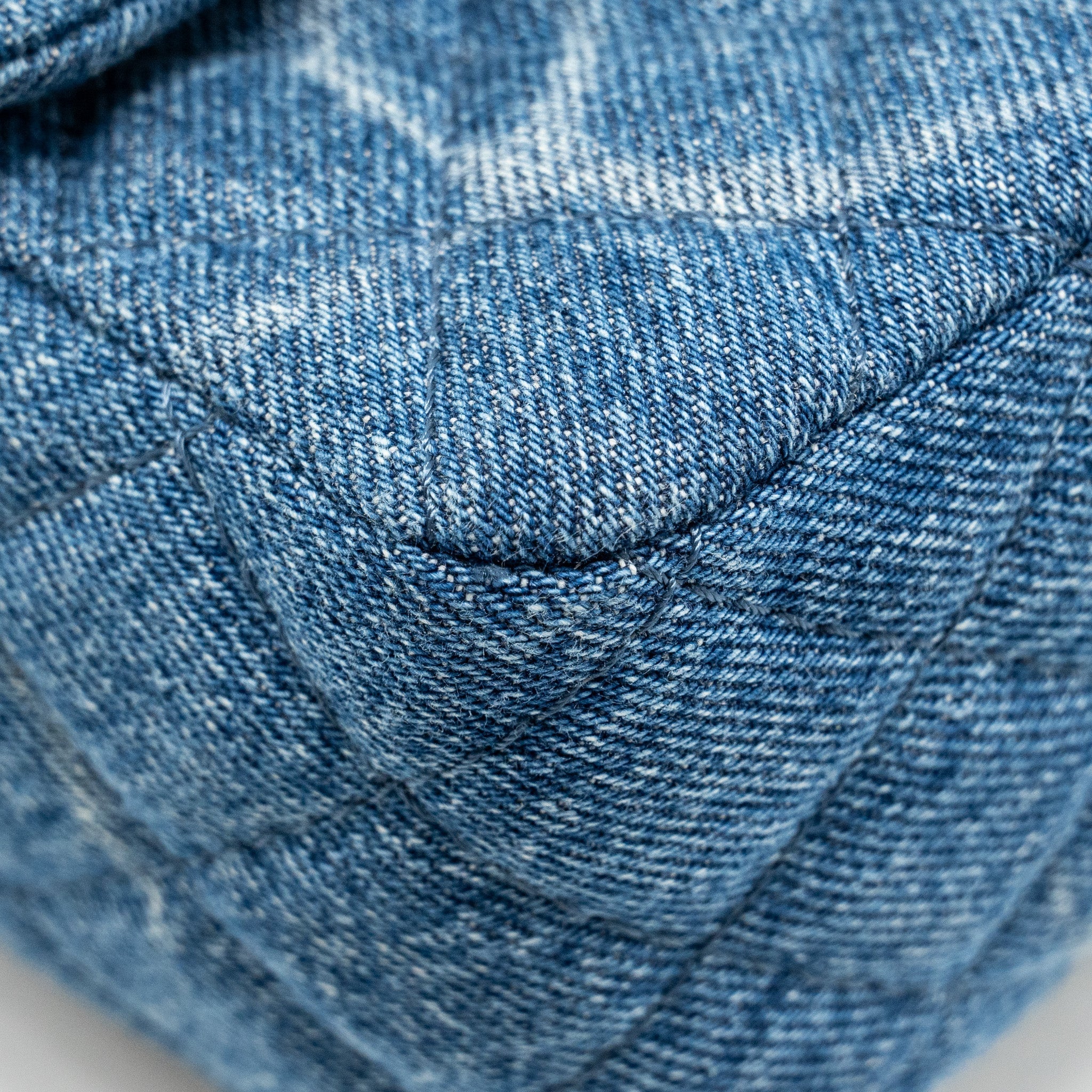 CHANEL MINI SQUARE FLAP BAG DENIM BLUE SHW