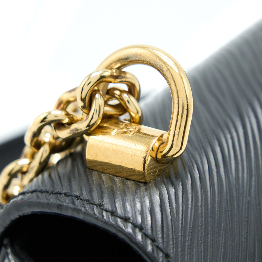 LOUIS VUITTON TWIST MM EPI BLACK GHW
