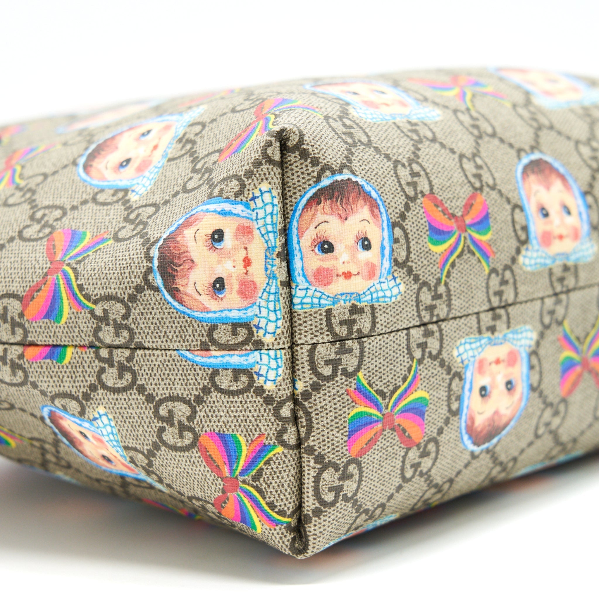 GUCCI CHILDREN'S GG DOLLS AND BOWS TOTE
