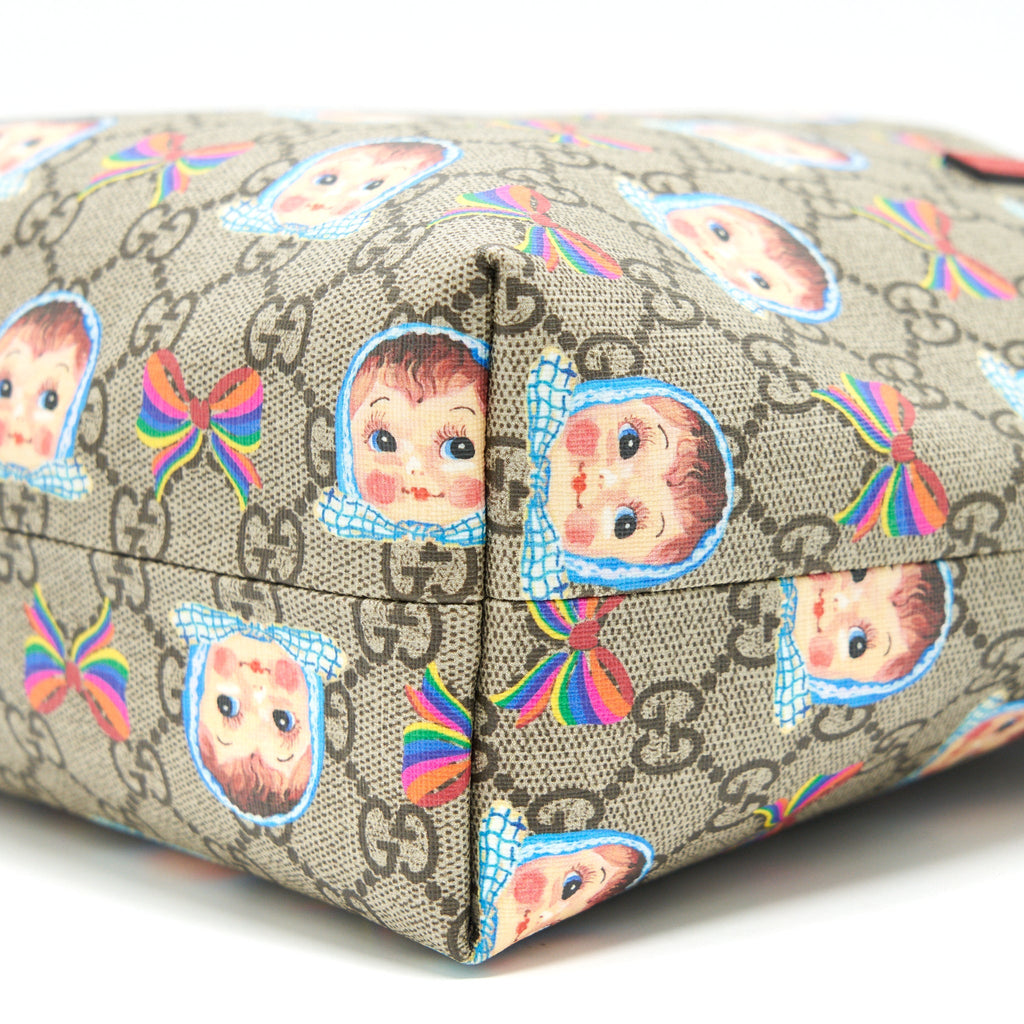 GUCCI CHILDREN'S GG DOLLS AND BOWS TOTE