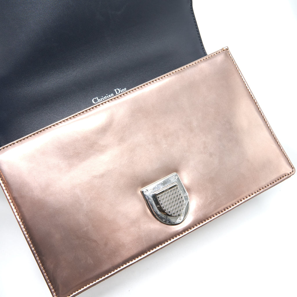 DIOR MEDIUM DIORAMA CANNAGE CALFSKIN METALLIC PINK SHW