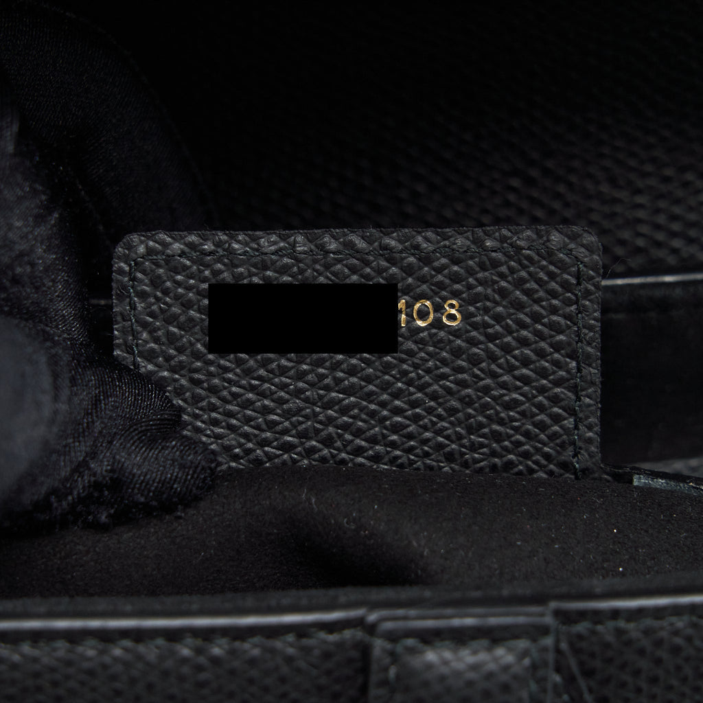 DIOR MEDIUM SADDLE BAG GRAINED CALFSKIN BLACK GHW