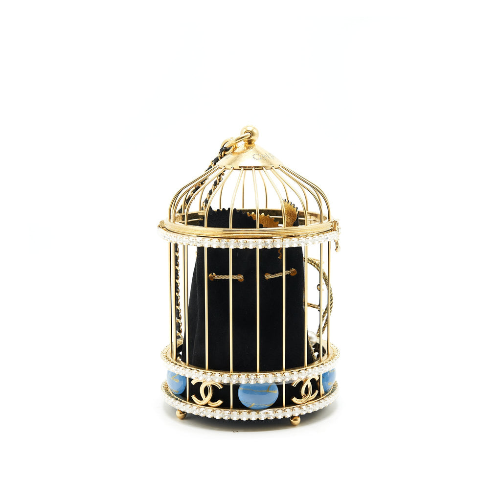 CHANEL BIRD CAGE BAG RUNWAY EVENING BAG