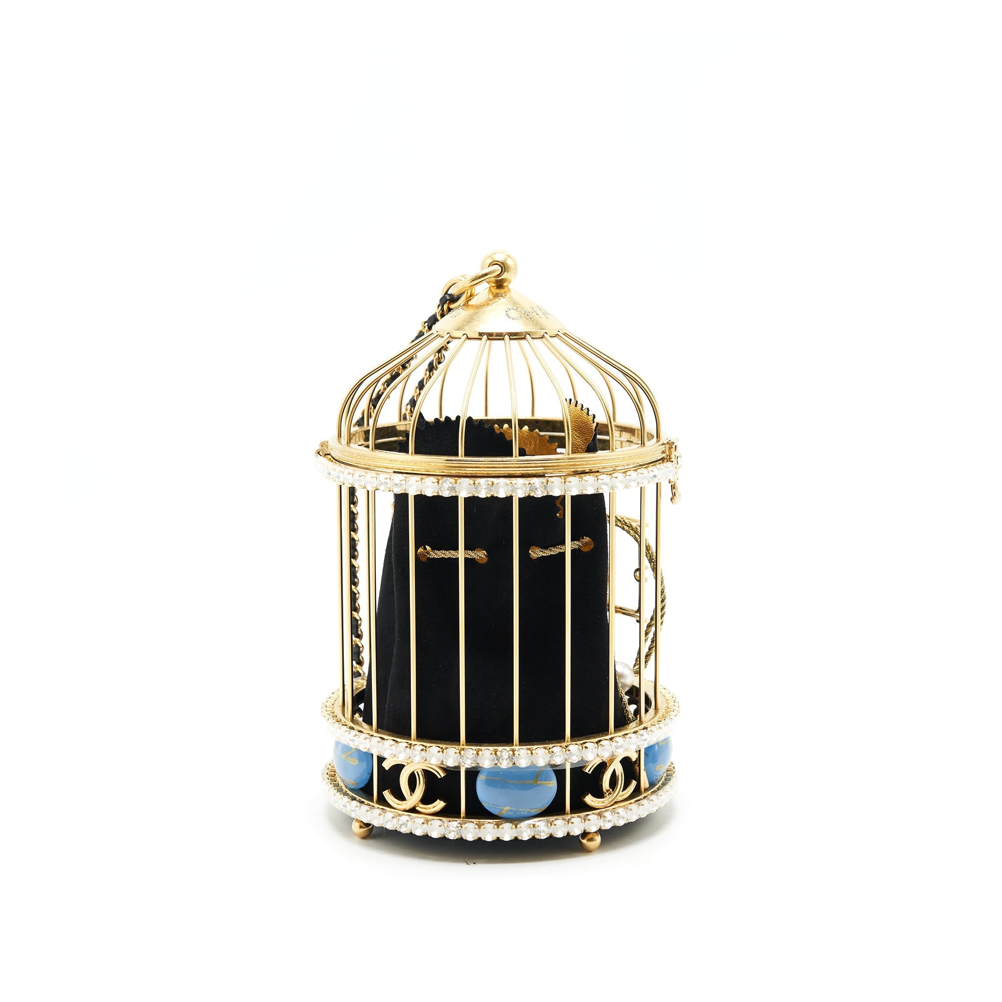 CHANEL BIRD CAGE BAG RUNWAY EVENING BAG