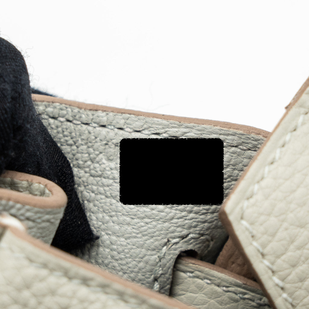HERMES BIRKIN 25 TOGO GRIS PERLE GHW