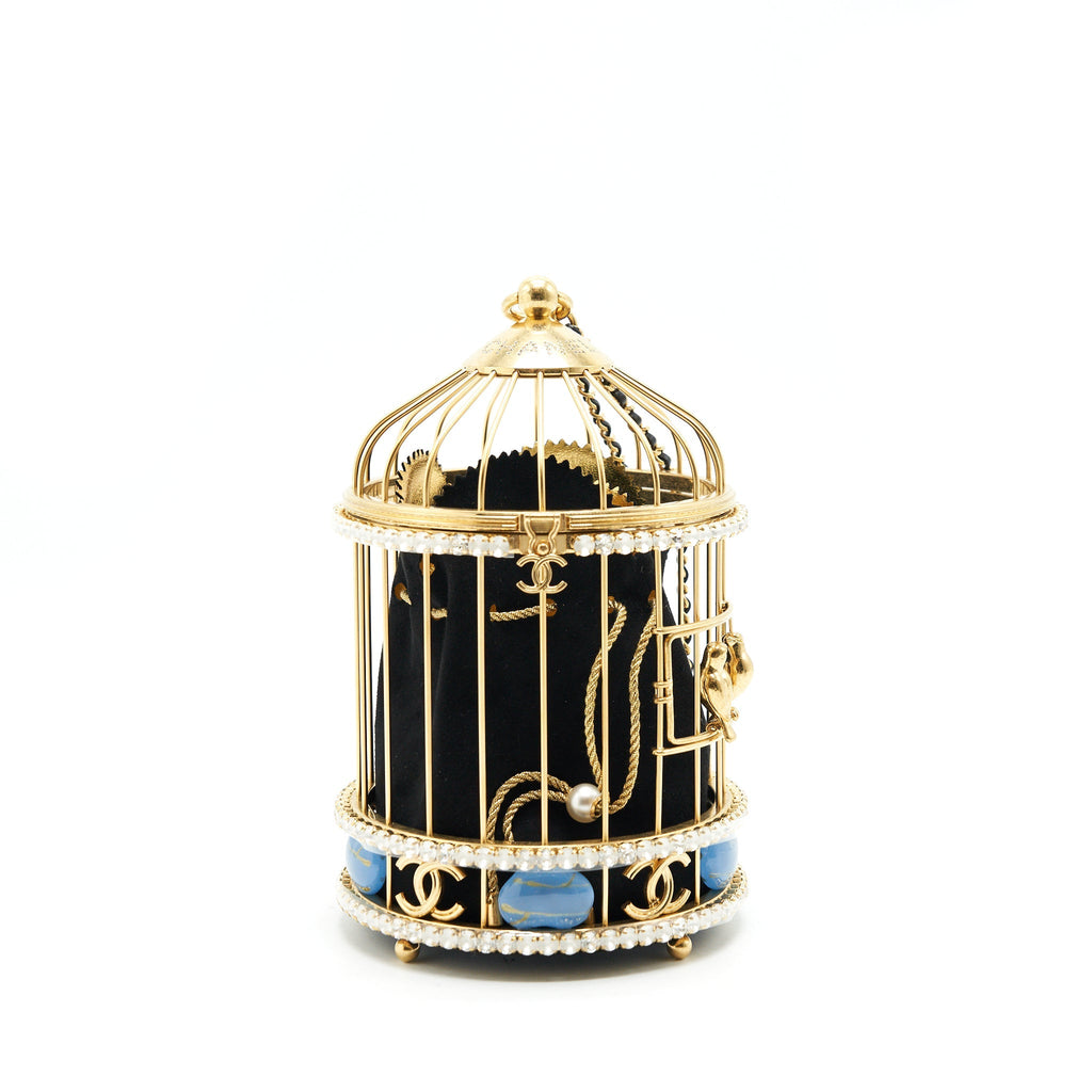 CHANEL BIRD CAGE BAG RUNWAY EVENING BAG