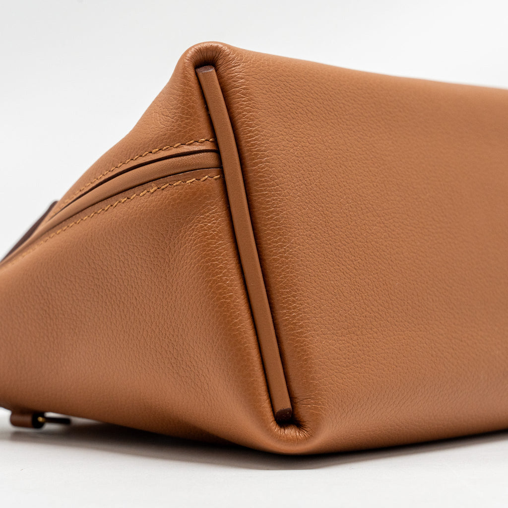 HERMES MINI 24/24 2424-21 BAG EVERCOLOR/ SWIFT GOLD GHW