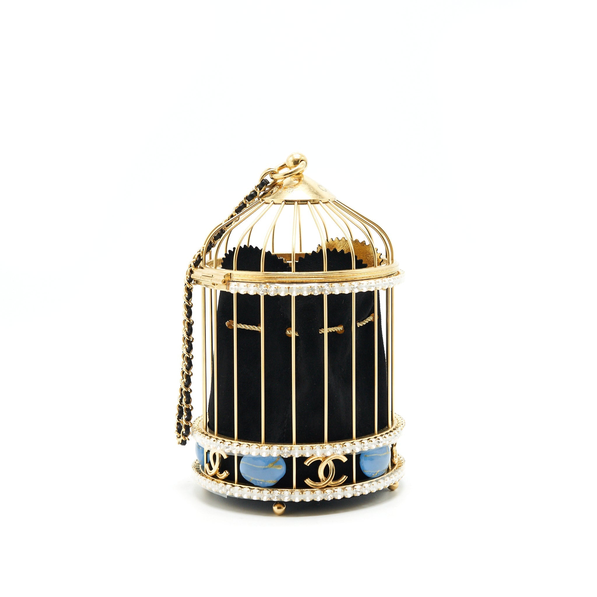 CHANEL BIRD CAGE BAG RUNWAY EVENING BAG