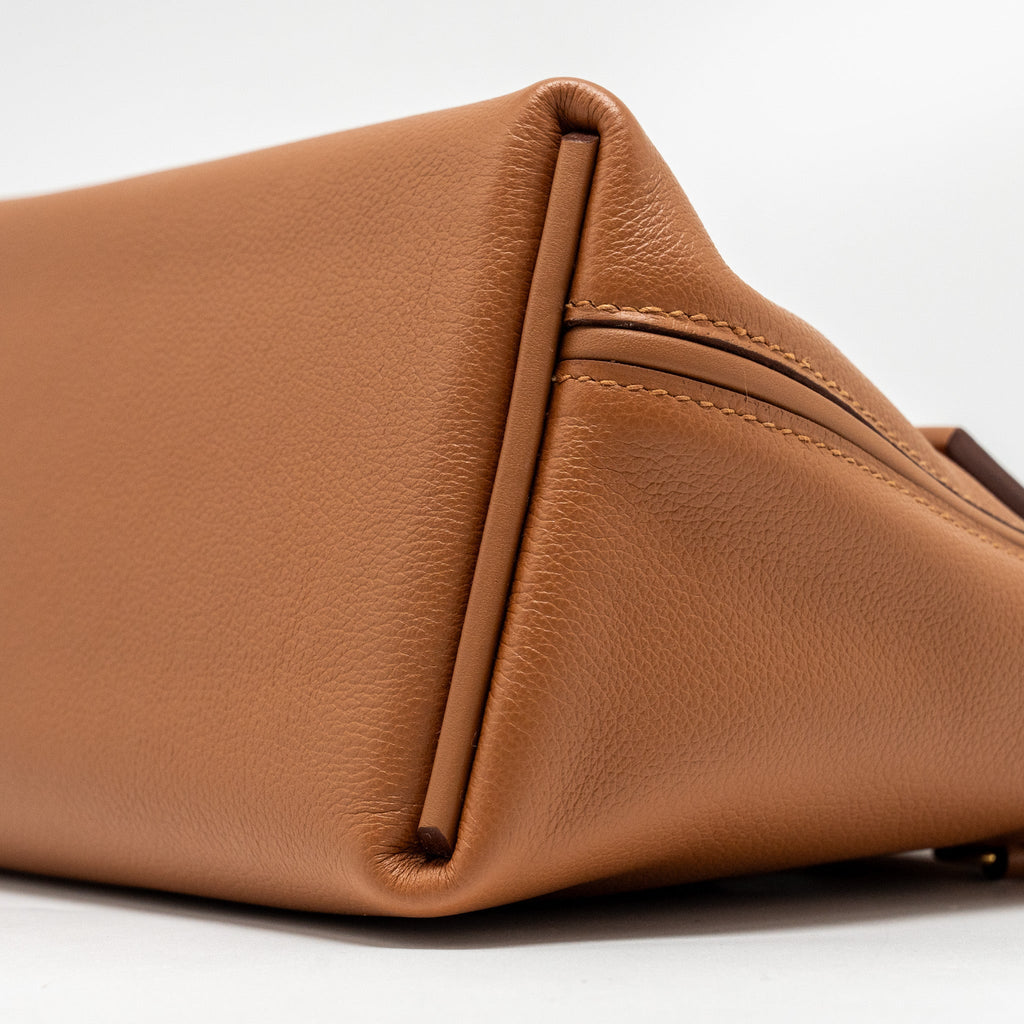 HERMES MINI 24/24 2424-21 BAG EVERCOLOR/ SWIFT GOLD GHW