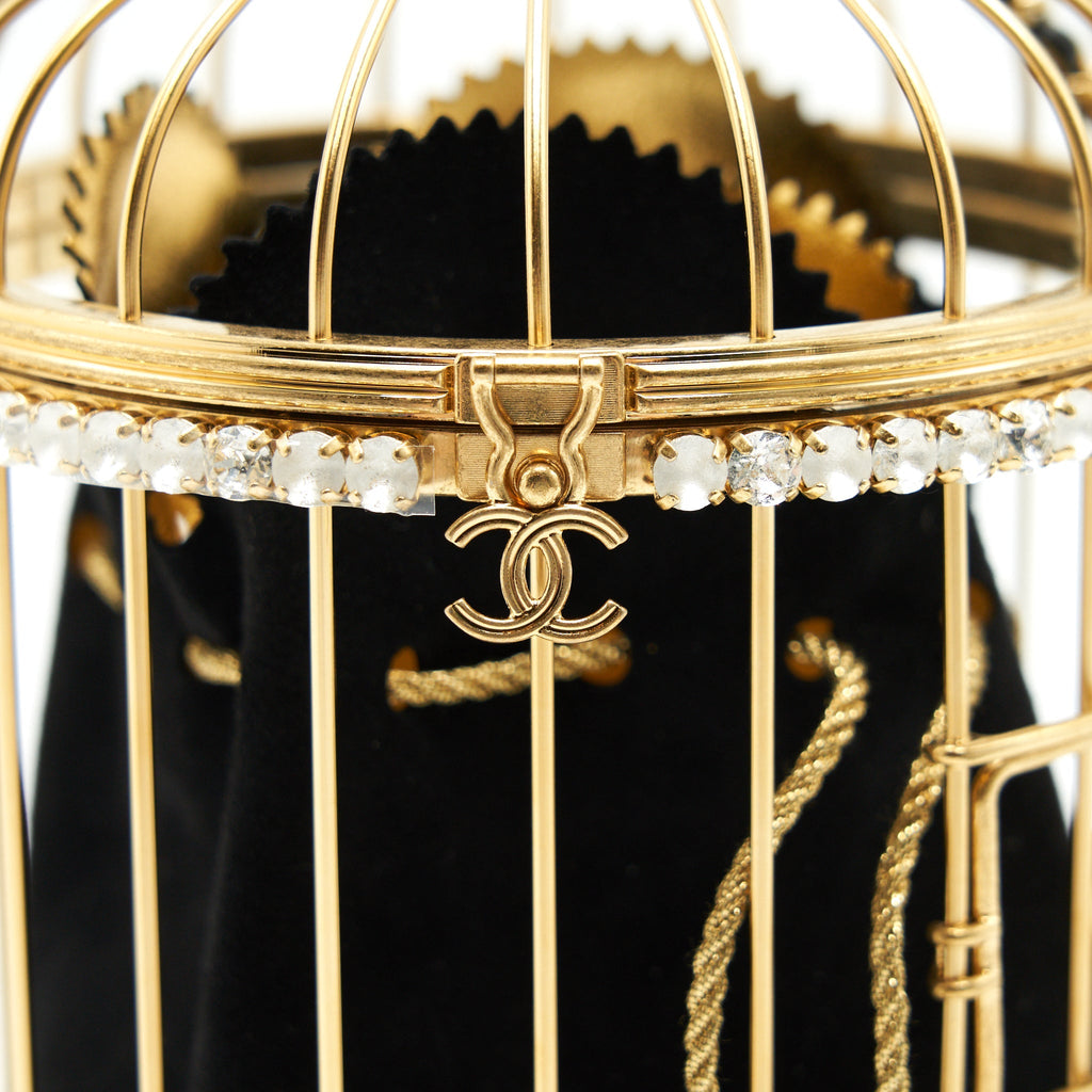 CHANEL BIRD CAGE BAG RUNWAY EVENING BAG