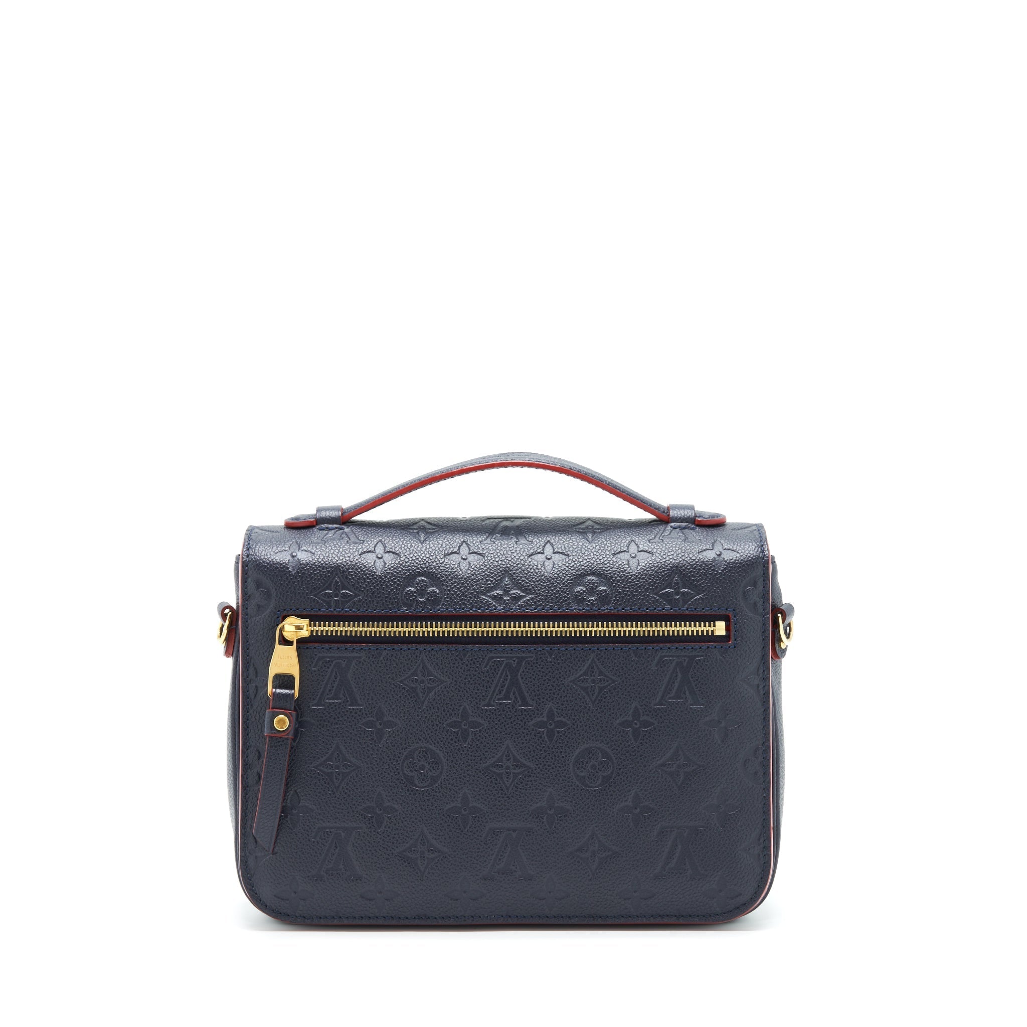 LOUIS VUITTON POCHETTE MÉTIS MONOGRAM EMPREINTE MARINE ROUGE GHW