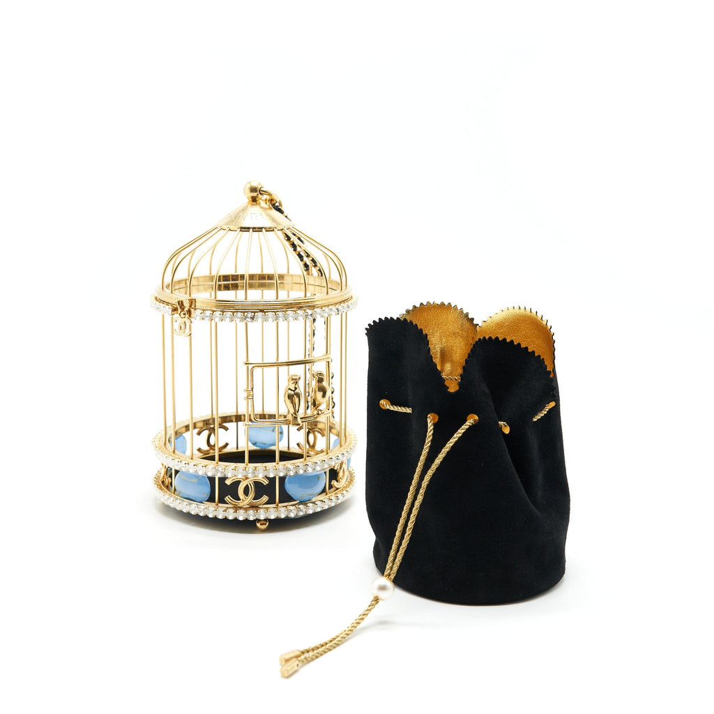 CHANEL BIRD CAGE BAG RUNWAY EVENING BAG
