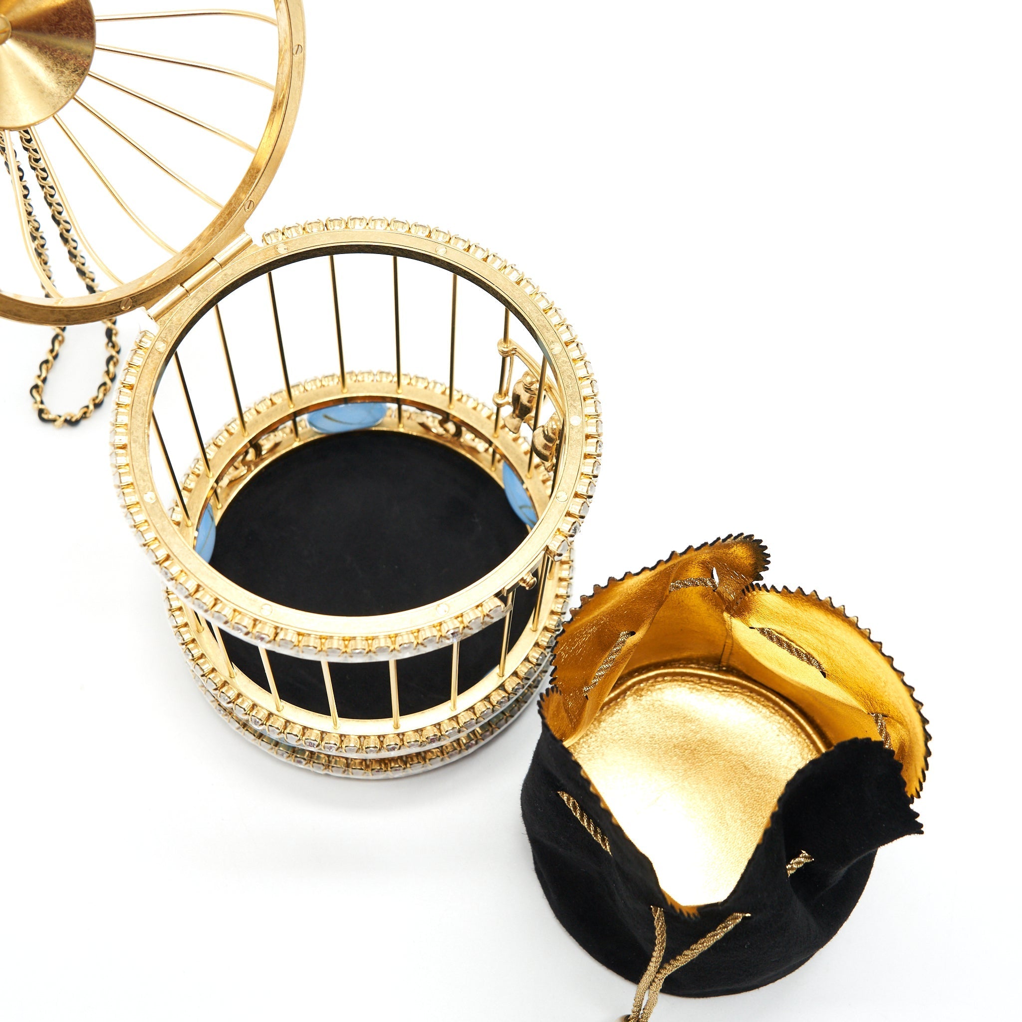 CHANEL BIRD CAGE BAG RUNWAY EVENING BAG