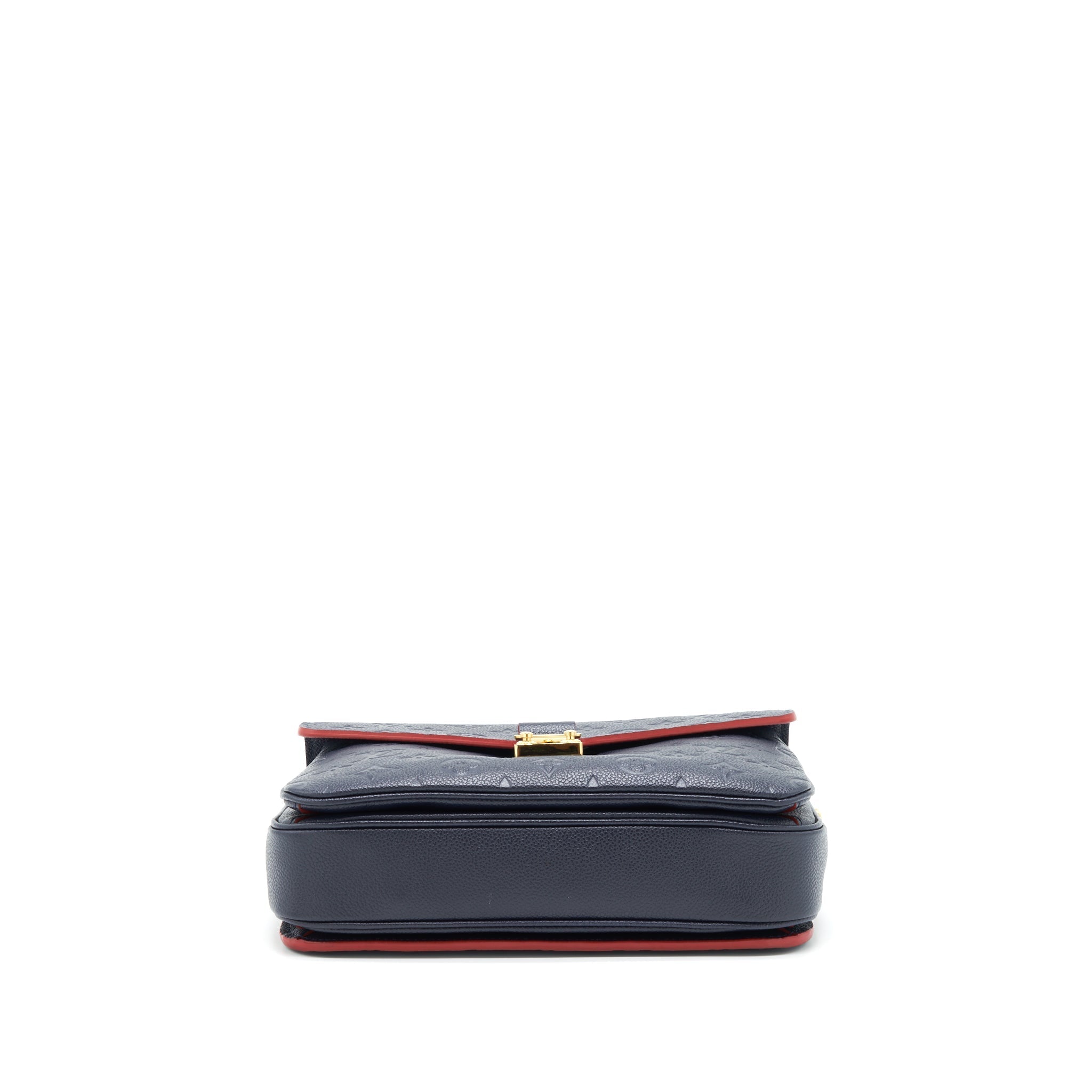 LOUIS VUITTON POCHETTE MÉTIS MONOGRAM EMPREINTE MARINE ROUGE GHW