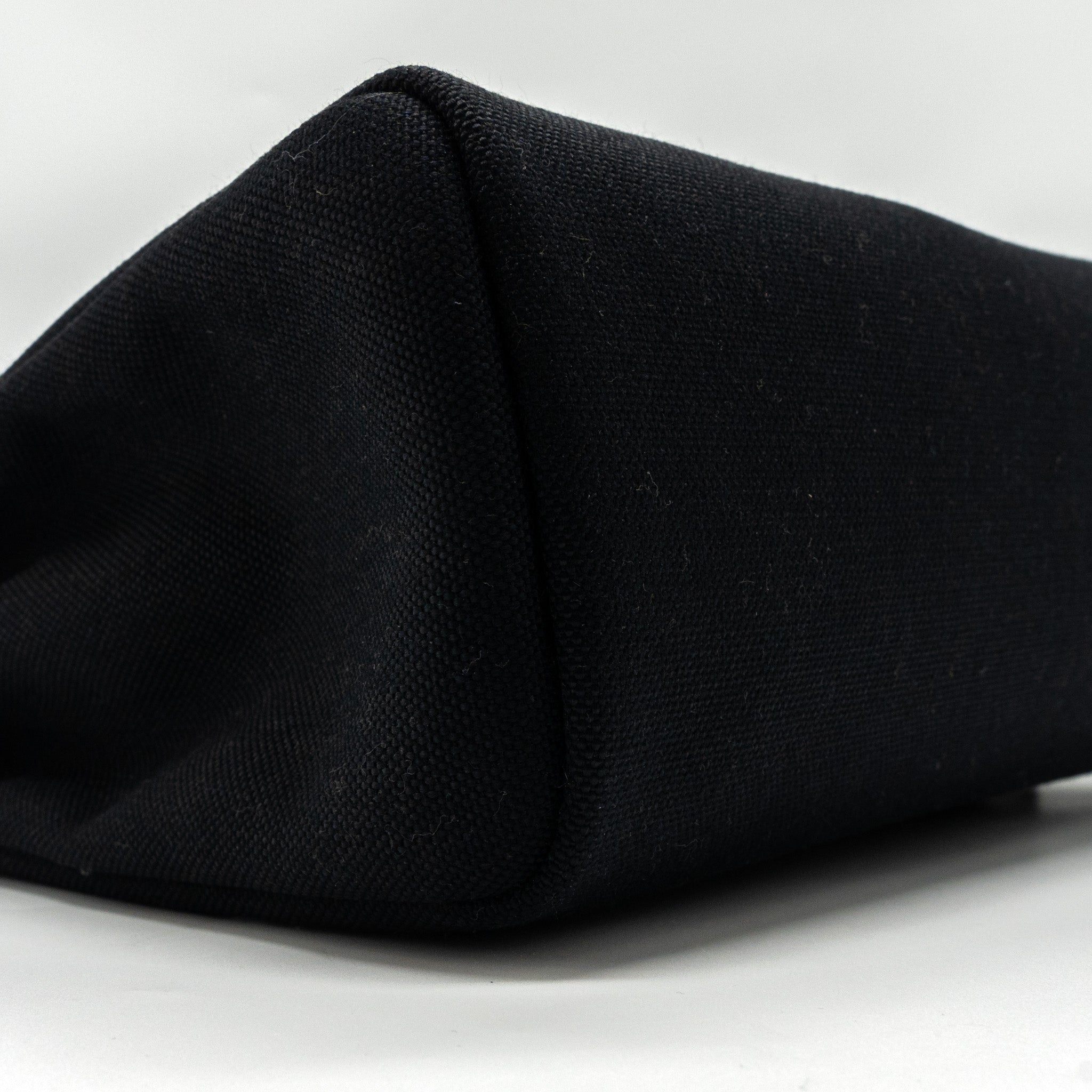 HERMES HERBAG 31 ZIP BAG CANVAS/ HUNTER LEATHER BLACK GHW
