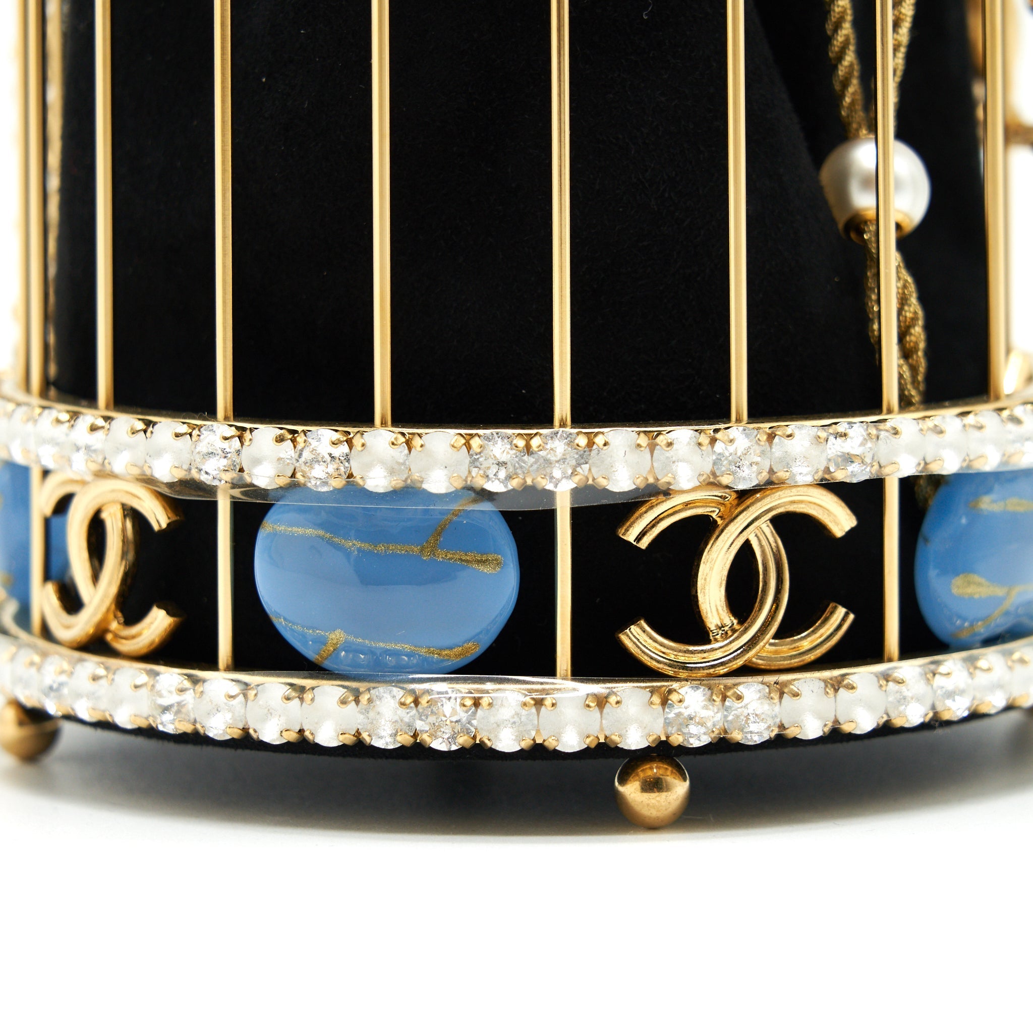 CHANEL BIRD CAGE BAG RUNWAY EVENING BAG