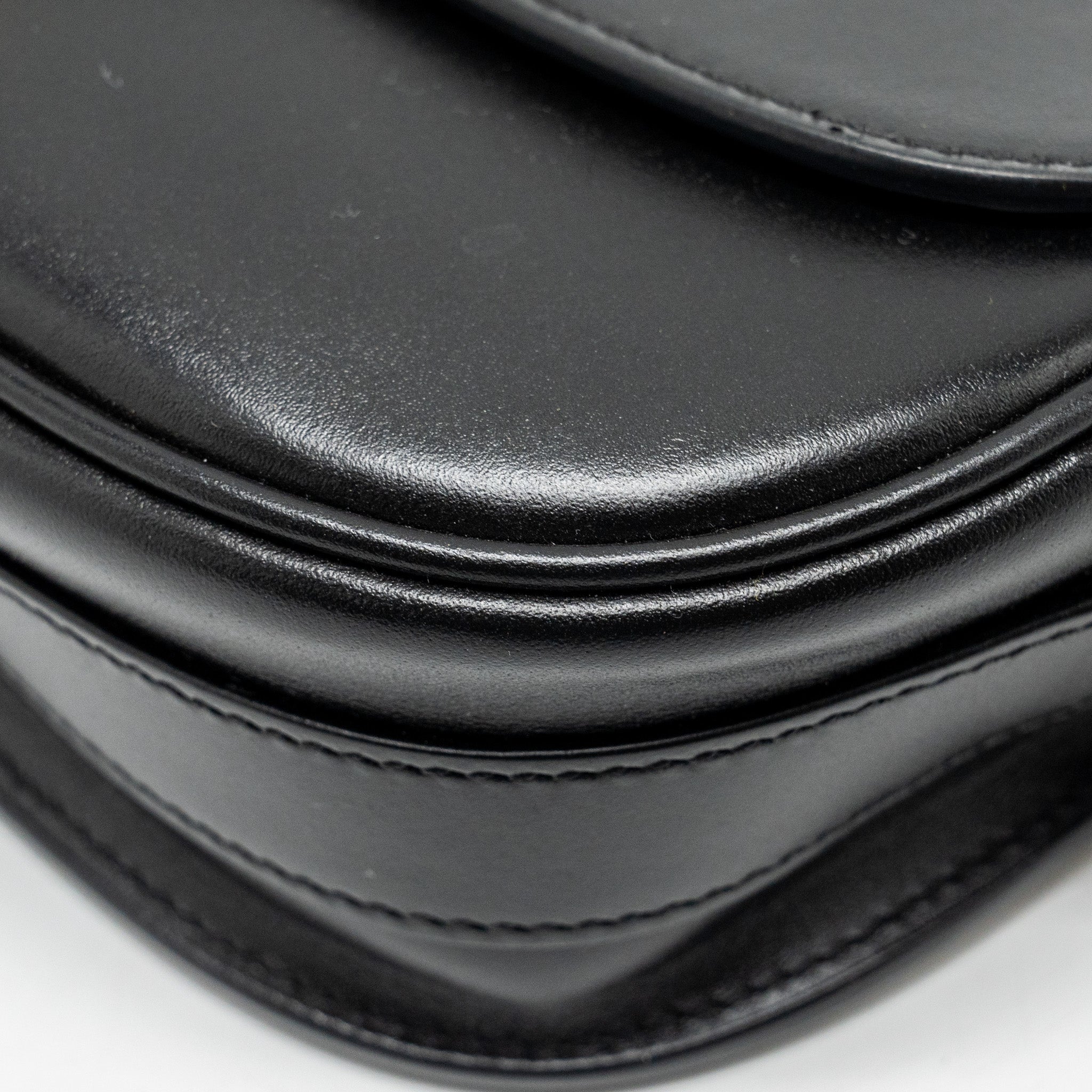 DIOR BOBBY EAST-WEST BAG BOX CALFSKIN BLACK GHW