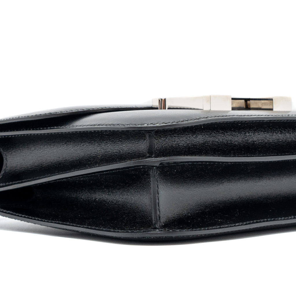 HERMES MINI CONSTANCE BOX CALFSKIN BLACK SHW