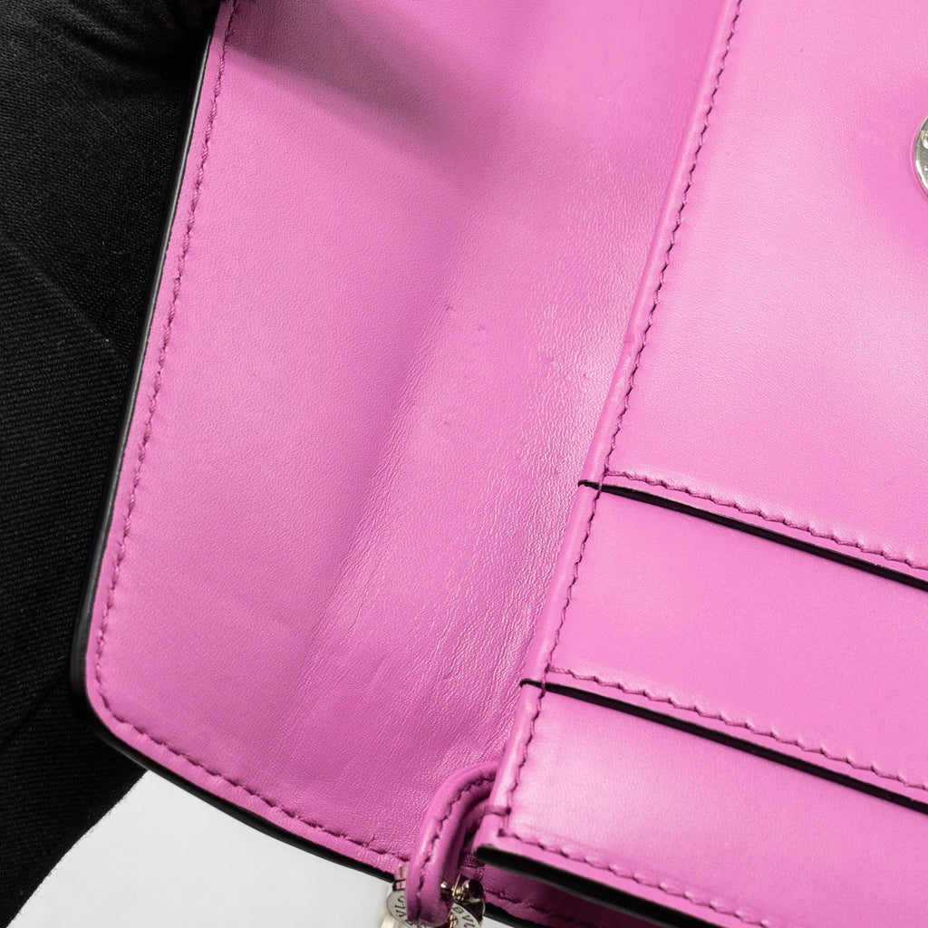 BVLGARI SERPENTI FOREVER CLUTCH WITH CHAIN CALFSKIN PINK SHW
