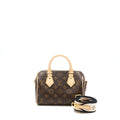LOUIS VUITTON SPEEDY BANDOULIERE 20 MONOGRAM CANVAS BLACK STRAP GHW (NEW VERSION)