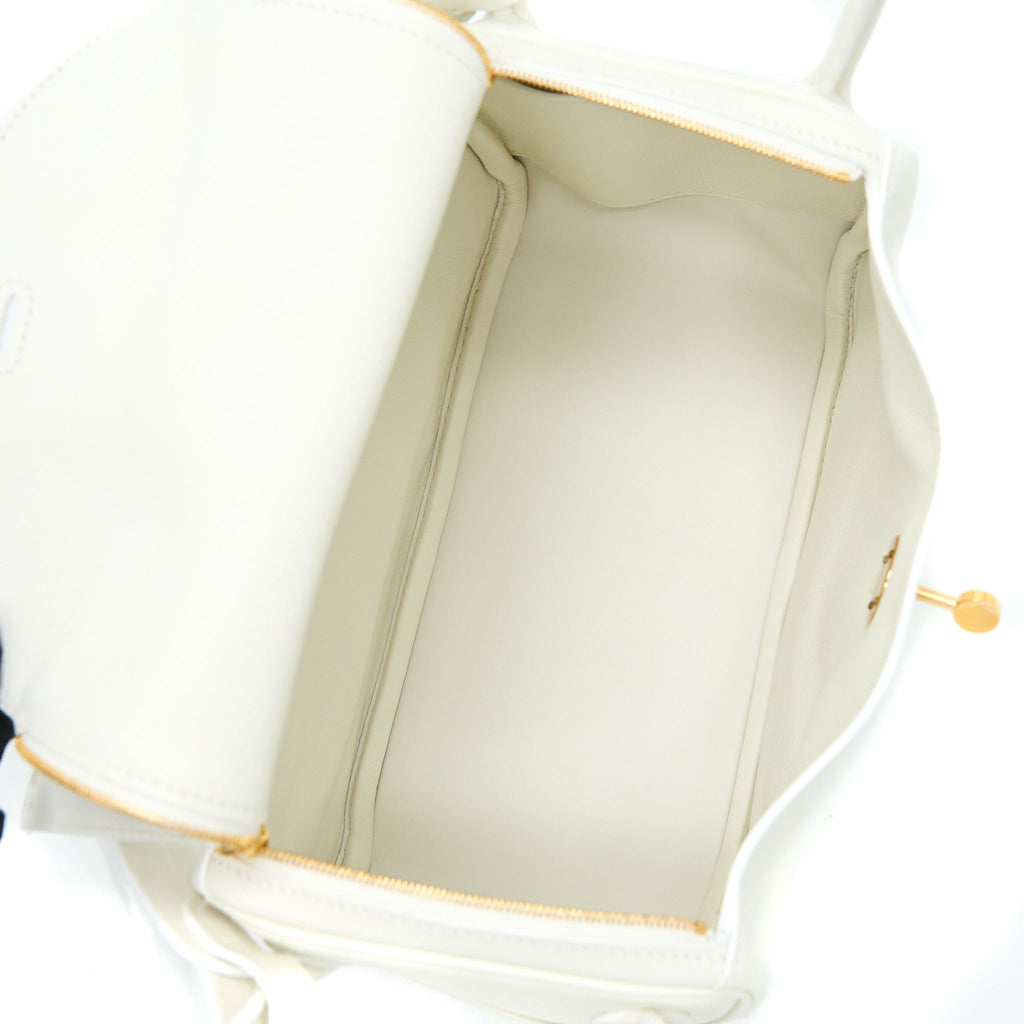 HERMES LINDY 26 EVERCOLOR BLANC GHW
