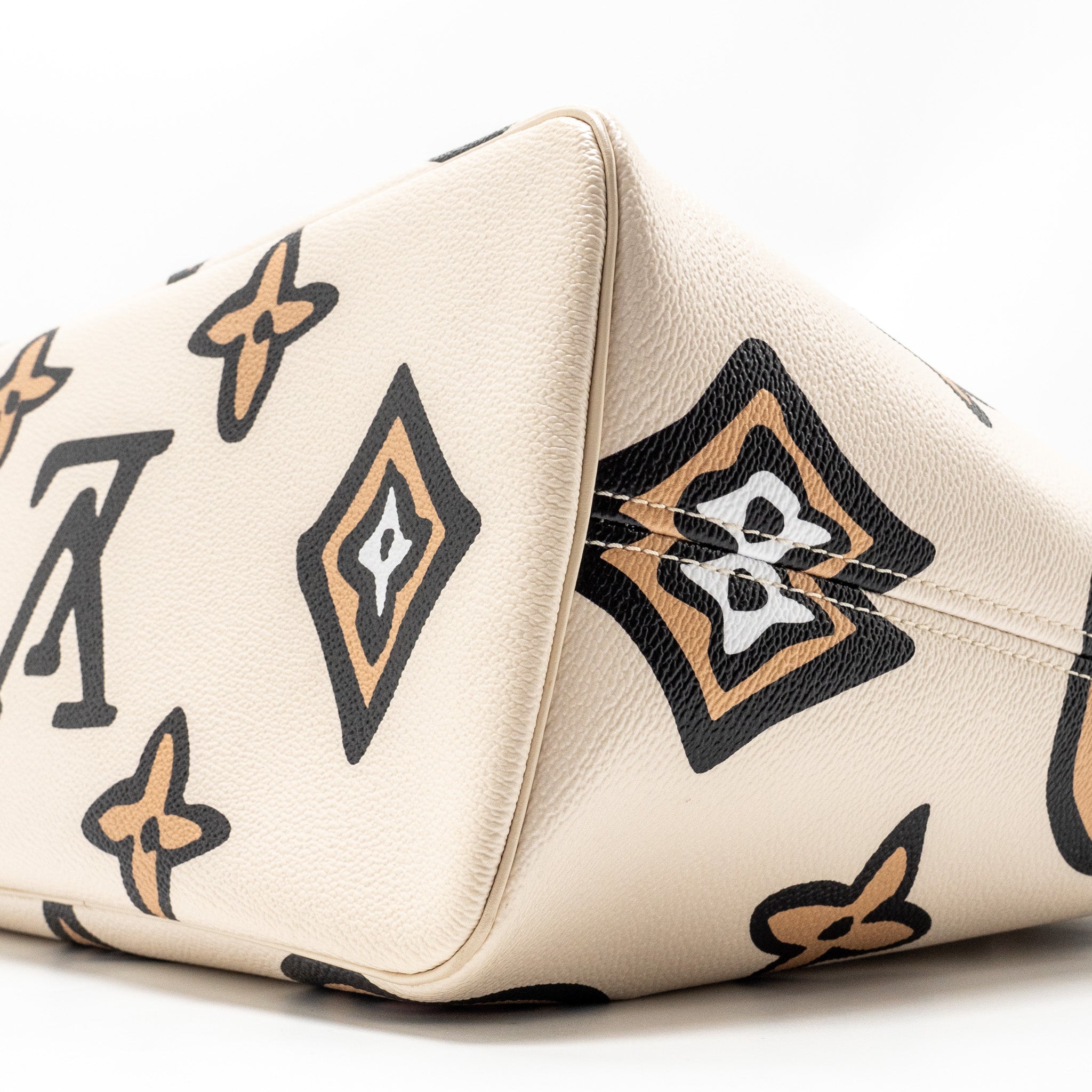LOUIS VUITTON NEVERFULL MM WILD AT HEART EMPREINTE CREAM GHW