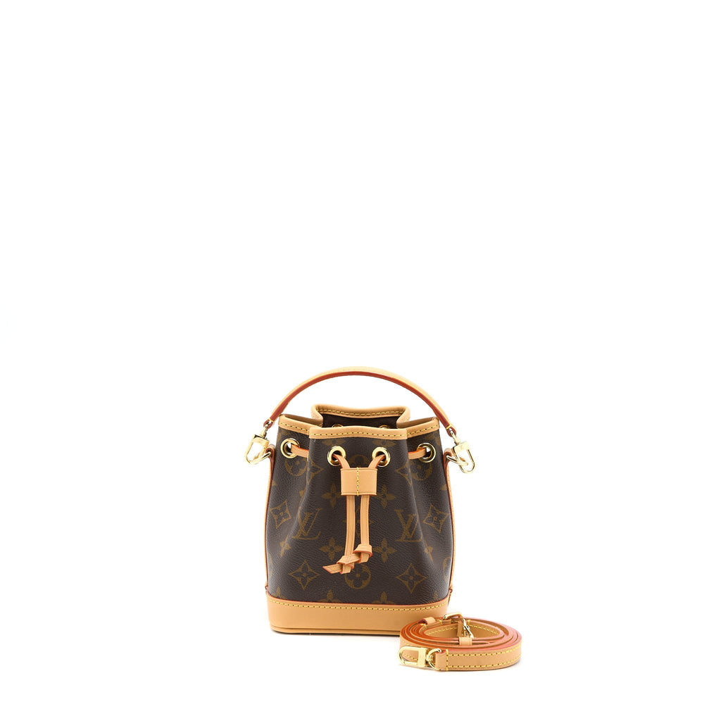 LOUIS VUITTON NANO NOE MONOGRAM CANVAS GHW
