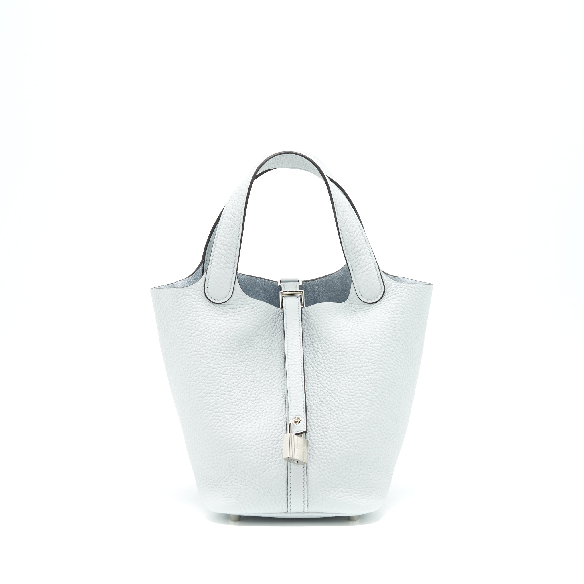 HERMES PICOTIN 18 LOCK BAG BLUE PALE SHW