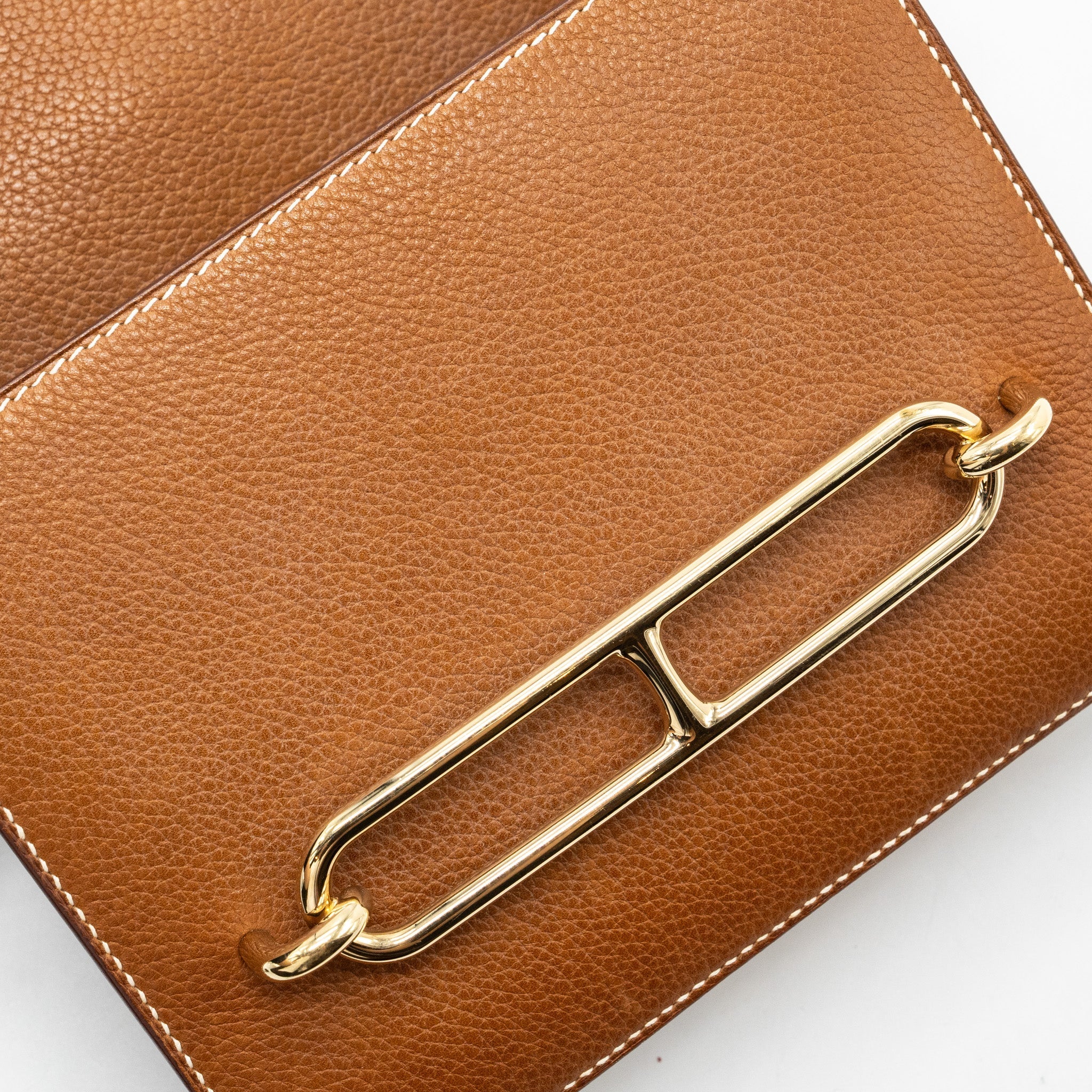 HERMES MINI ROULIS BARENIA FAUBOURG 34 FAUVE LGHW
