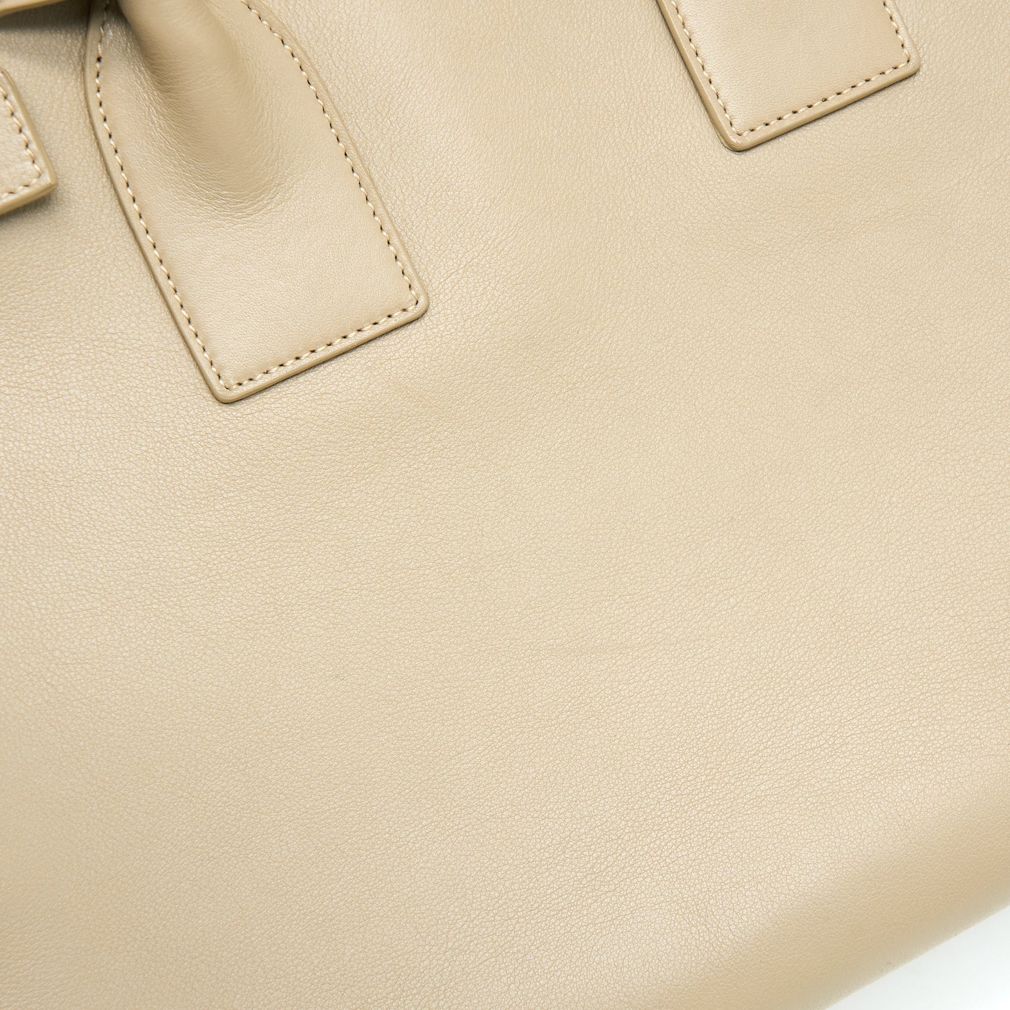 SAINT LAURENT/YSL SAC DE JOUR TOTE BAG BEIGE GHW
