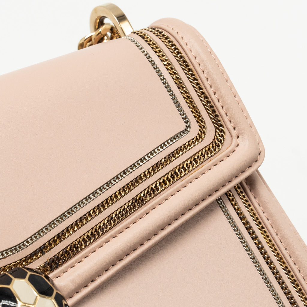 BVLGARI SERPENTI FOREVER SHOULDER BAG LIMITED EDITION PINK GHW