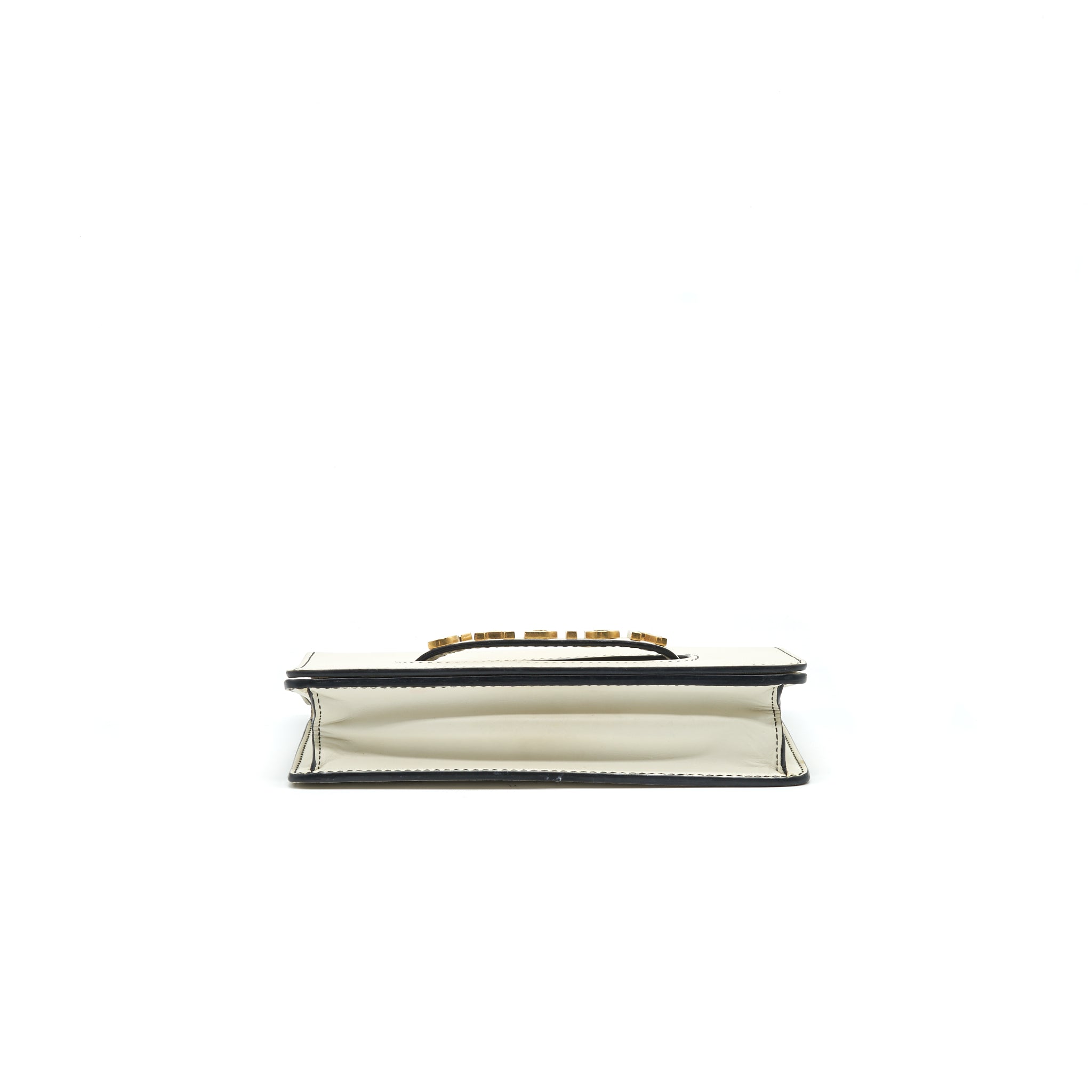 DIOR J'ADIOR MEDIUM FLAP BAG WITH CHAIN WHITE GHW