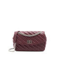 BALENCIAGA LOGO SHOULDER BAG DARK RED SHW
