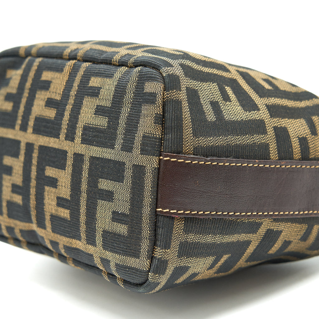 FENDI VINTAGE FF ZUCCA CANVAS MINI COSMETIC BAG