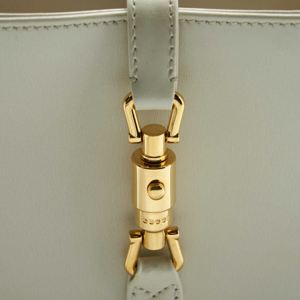 GUCCI JACKIE 1961 MINI HOBO BAG WHITE GHW
