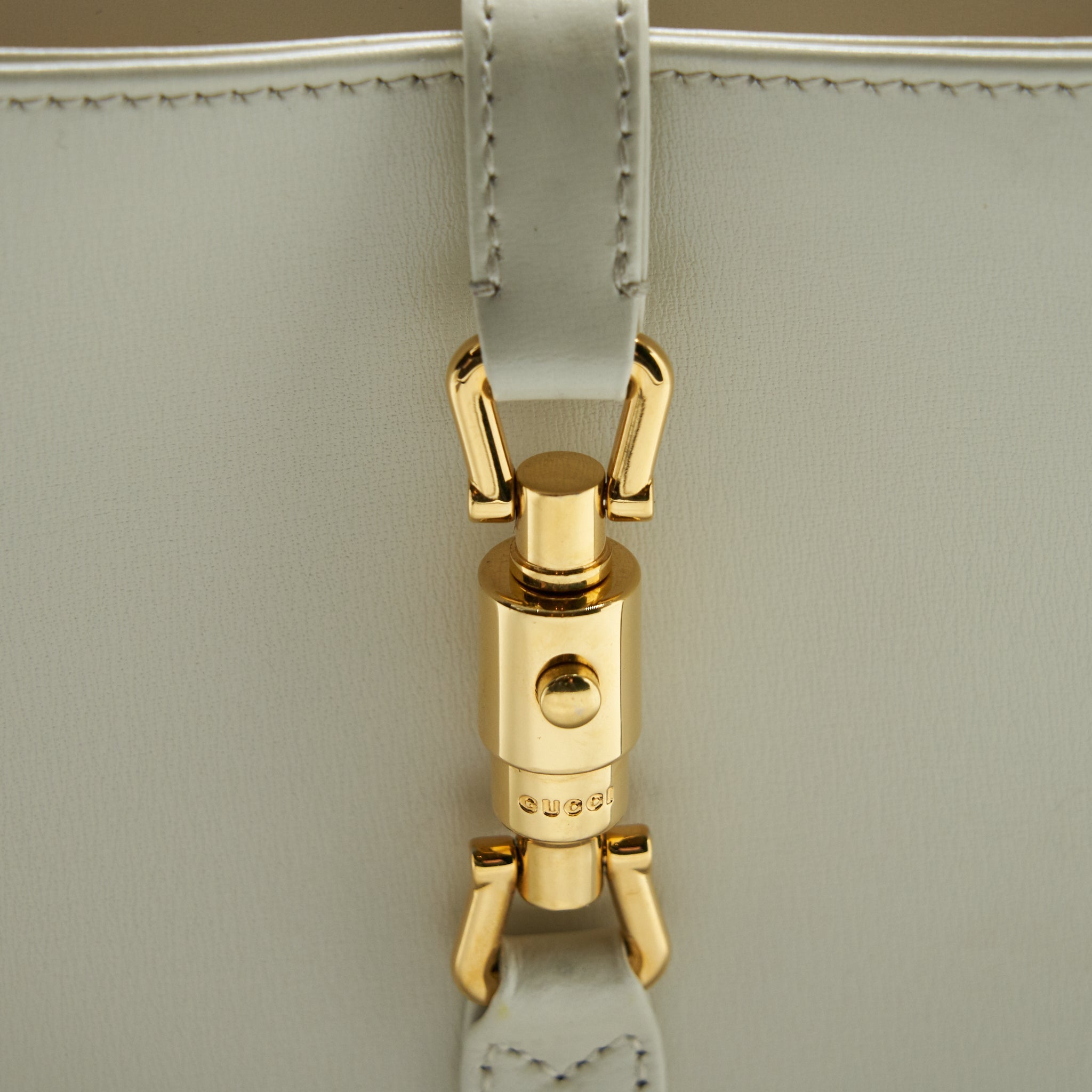 GUCCI JACKIE 1961 MINI HOBO BAG WHITE GHW