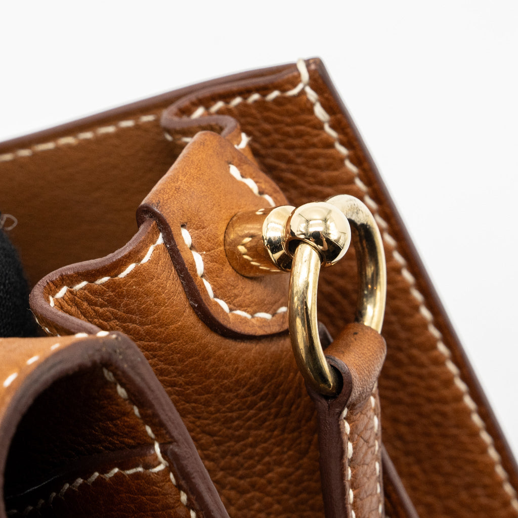 HERMES MINI ROULIS BARENIA FAUBOURG 34 FAUVE LGHW