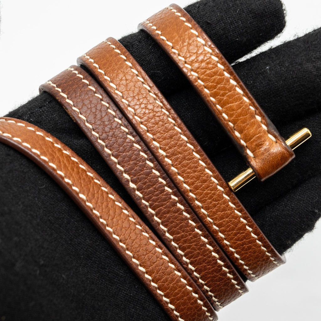 HERMES MINI ROULIS BARENIA FAUBOURG 34 FAUVE LGHW