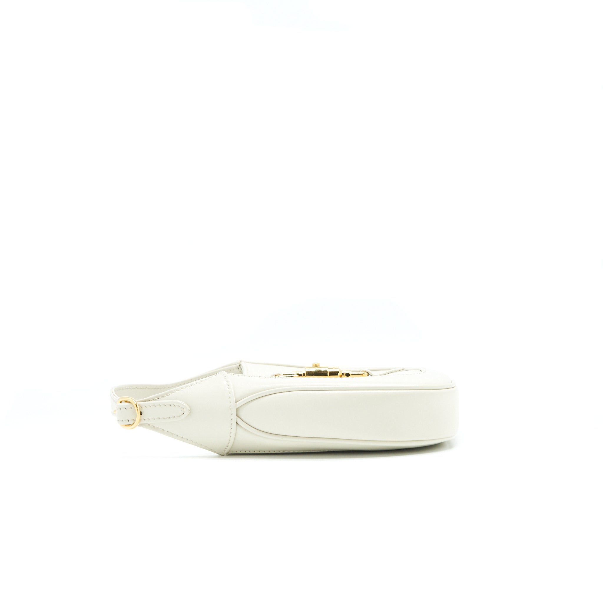 GUCCI JACKIE 1961 MINI HOBO BAG WHITE GHW