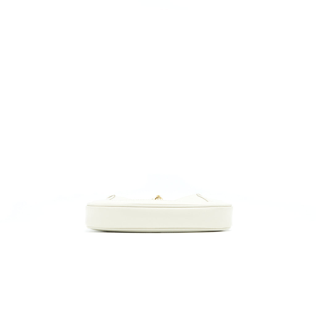 GUCCI JACKIE 1961 MINI HOBO BAG WHITE GHW