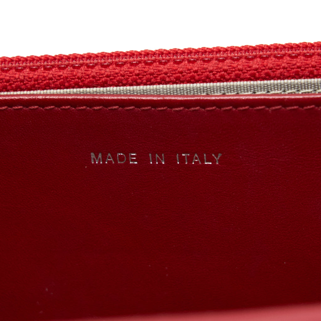 CHANEL WALLET ON CHAIN PATENT RED SHW