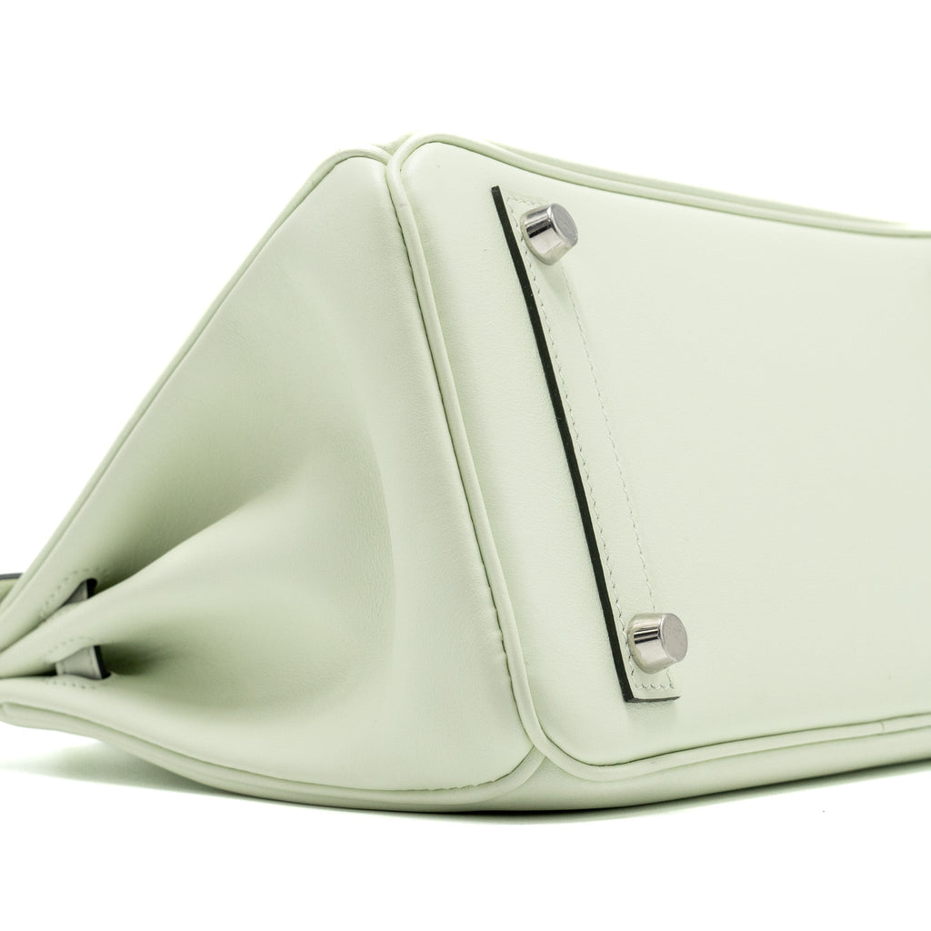 HERMES BIRKIN 25 SWIFT VERT FIZZ SHW