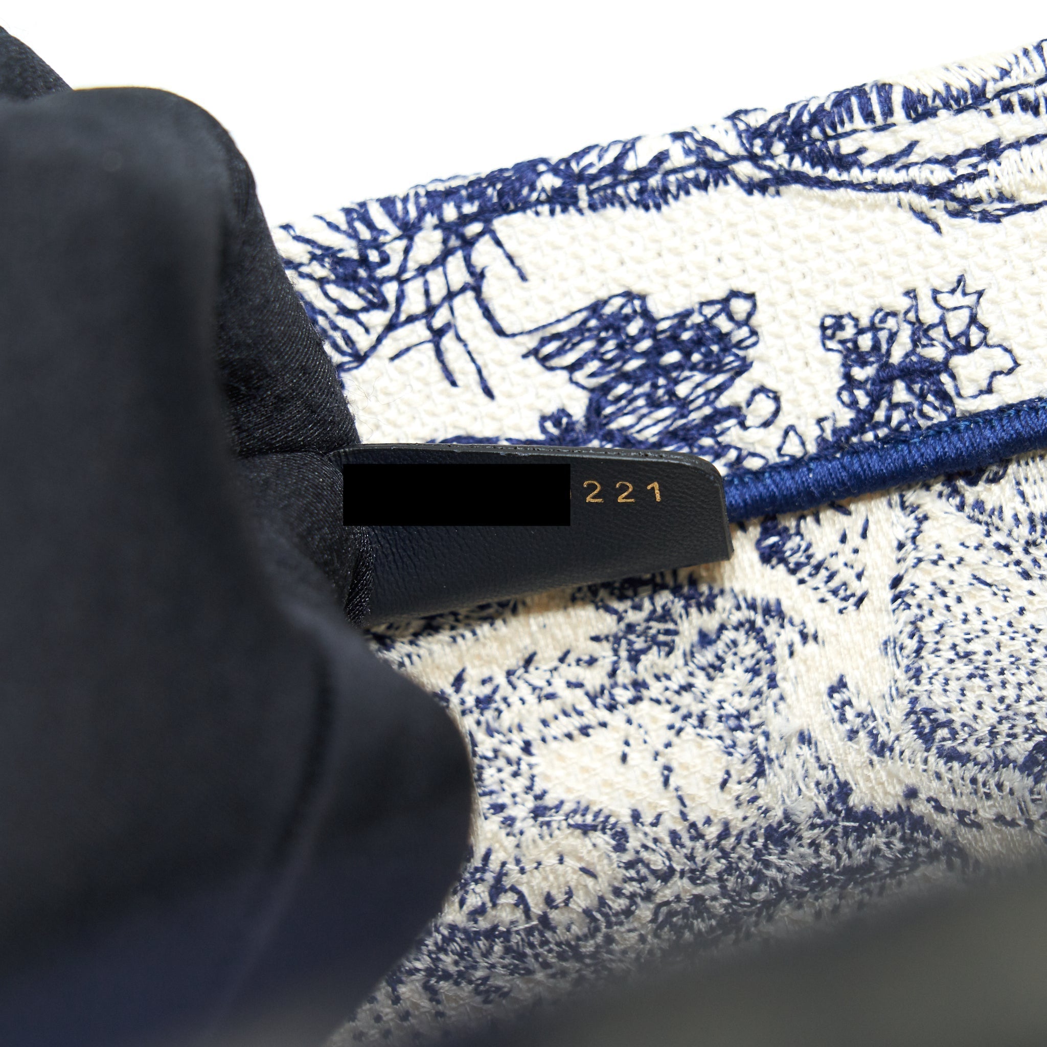 DIOR SMALL BOOK TOTE TOILE DE JOUY NAVY