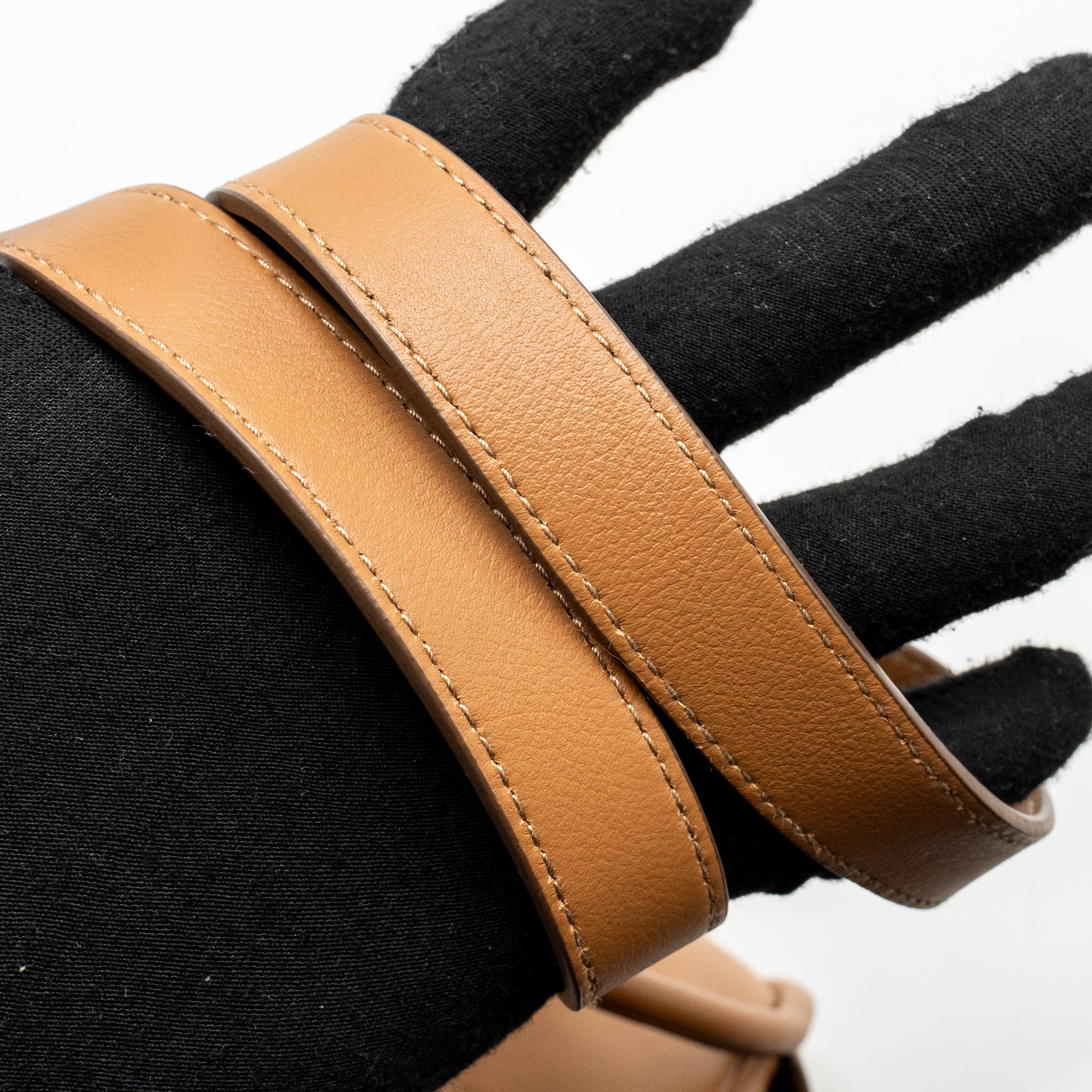 PRADA DARLING HANDBAG CALFSKIN CARAMEL GHW