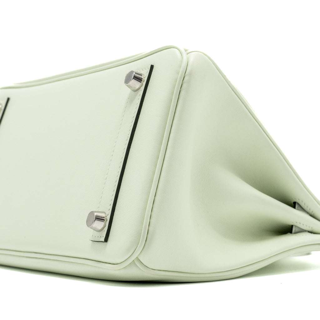 HERMES BIRKIN 25 SWIFT VERT FIZZ SHW